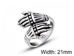 HY Wholesale Titanium Steel Popular Casting Rings-HY0011R156