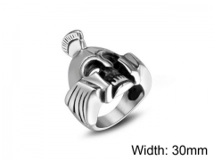HY Wholesale Titanium Steel Popular Casting Rings-HY0011R143