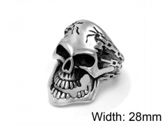 HY Wholesale Titanium Steel Popular Skull Rings-HY0011R203