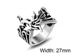 HY Wholesale Titanium Steel Popular Casting Rings-HY0011R028