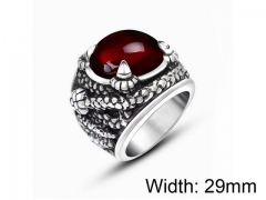 HY Wholesale Titanium Steel CZ/Stone Rings-HY0011R193