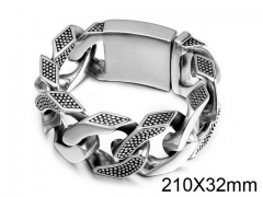 HY Wholesale Titanium Steel/Stainless Steel 316L Bracelets-HY0011B002