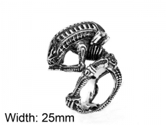 HY Wholesale Titanium Steel Popular Skull Rings-HY0012R049