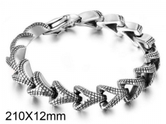 HY Wholesale Titanium Steel/Stainless Steel 316L Bracelets-HY0011B034