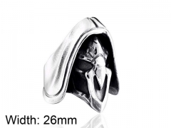 HY Wholesale Titanium Steel Popular Skull Rings-HY0012R052