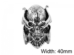HY Wholesale Titanium Steel Popular Skull Rings-HY0013R059