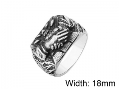 HY Wholesale Titanium Steel Casting Rings-HY0013R016