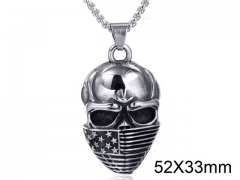 HY Wholesale Stainless steel 316L Skull Pendant (not includ chain)-HY004P049