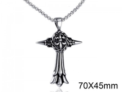 HY Wholesale Stainless Steel 316L Hot Cross Pendant (not includ chain)-HY004P027