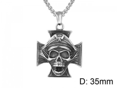 HY Wholesale Stainless steel 316L Skull Pendant (not includ chain)-HY0013P220