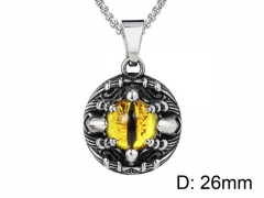 HY Wholesale Stainless steel 316L Crystal or Zircon Pendant (not includ chain)-HY0013P030