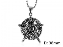 HY Wholesale Stainless steel 316L Skull Pendant (not includ chain)-HY0014P014
