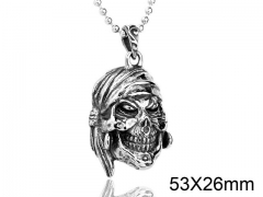 HY Wholesale Stainless steel 316L Skull Pendant (not includ chain)-HY0012P066