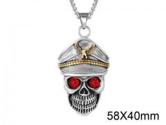 HY Wholesale Stainless steel 316L Skull Pendant (not includ chain)-HY0013P194