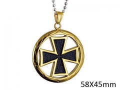 HY Wholesale Stainless Steel 316L Hot Cross Pendant (not includ chain)-HY0014P061