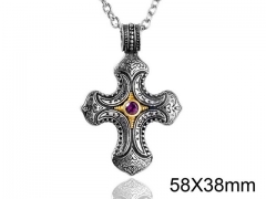 HY Wholesale Stainless Steel 316L Hot Cross Pendant (not includ chain)-HY0012P004