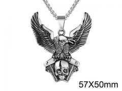 HY Wholesale Stainless steel 316L Skull Pendant (not includ chain)-HY0013P092
