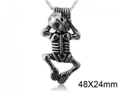 HY Wholesale Stainless steel 316L Skull Pendant (not includ chain)-HY0013P173