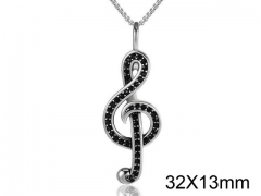 HY Wholesale Stainless steel 316L Crystal or Zircon Pendant (not includ chain)-HY0013P121