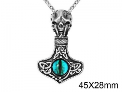 HY Wholesale Stainless steel 316L Skull Pendant (not includ chain)-HY0013P215
