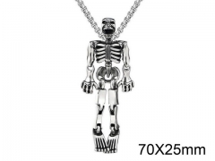 HY Wholesale Stainless steel 316L Skull Pendant (not includ chain)-HY0013P191