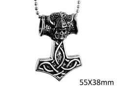 HY Wholesale Stainless steel 316L Skull Pendant (not includ chain)-HY0014P026