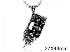 HY Wholesale Stainless steel 316L Skull Pendant (not includ chain)-HY0012P073