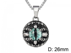 HY Wholesale Stainless steel 316L Crystal or Zircon Pendant (not includ chain)-HY0013P028