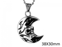 HY Wholesale Stainless steel 316L Skull Pendant (not includ chain)-HY0014P063