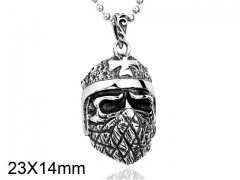 HY Wholesale Stainless steel 316L Skull Pendant (not includ chain)-HY0012P063