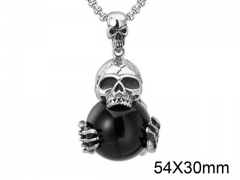HY Wholesale Stainless steel 316L Skull Pendant (not includ chain)-HY0013P192