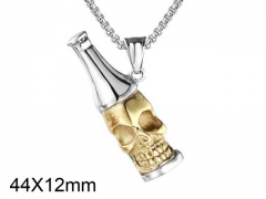 HY Wholesale Stainless steel 316L Skull Pendant (not includ chain)-HY0013P184