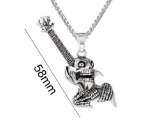 HY Wholesale Stainless steel 316L Skull Pendant (not includ chain)-HY0013P123