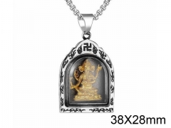 HY Wholesale Stainless steel 316L Religion Pendant (not includ chain)-HY0013P014