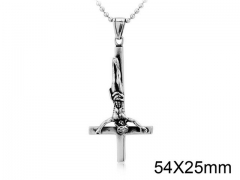 HY Wholesale Stainless Steel 316L Hot Cross Pendant (not includ chain)-HY0012P014