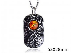 HY Wholesale Stainless steel 316L Crystal or Zircon Pendant (not includ chain)-HY0014P001