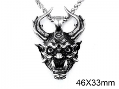 HY Wholesale Stainless steel 316L Skull Pendant (not includ chain)-HY0012P027