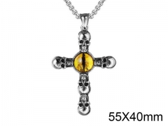 HY Wholesale Stainless steel 316L Skull Pendant (not includ chain)-HY0013P214