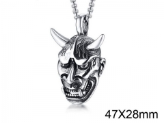 HY Wholesale Stainless steel 316L Skull Pendant (not includ chain)-HY006P031