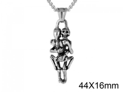 HY Wholesale Stainless steel 316L Skull Pendant (not includ chain)-HY0013P101
