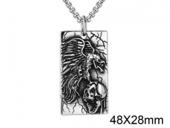 HY Wholesale Stainless steel 316L Skull Pendant (not includ chain)-HY0013P196