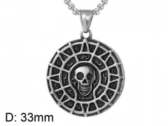 HY Wholesale Stainless steel 316L Skull Pendant (not includ chain)-HY0013P157