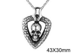HY Wholesale Stainless steel 316L Skull Pendant (not includ chain)-HY0013P017