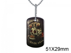 HY Wholesale Stainless steel 316L Skull Pendant (not includ chain)-HY006P036