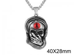 HY Wholesale Stainless steel 316L Skull Pendant (not includ chain)-HY0013P212