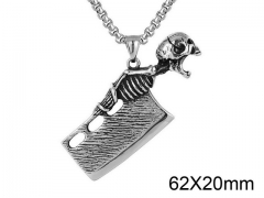 HY Wholesale Stainless steel 316L Skull Pendant (not includ chain)-HY0013P109