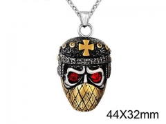 HY Wholesale Stainless steel 316L Skull Pendant (not includ chain)-HY0013P193
