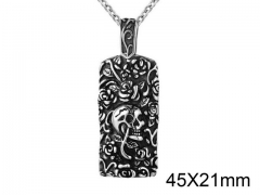 HY Wholesale Stainless steel 316L Skull Pendant (not includ chain)-HY0013P125