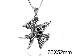 HY Wholesale Stainless steel 316L Skull Pendant (not includ chain)-HY0012P065