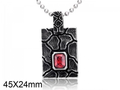 HY Wholesale Stainless steel 316L Crystal or Zircon Pendant (not includ chain)-HY0012P072
